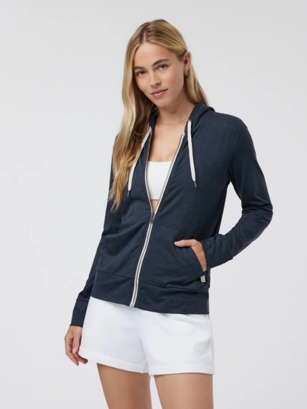 Vuori Halo Performance Hoodie 2.0 Navy Blue SIZE M